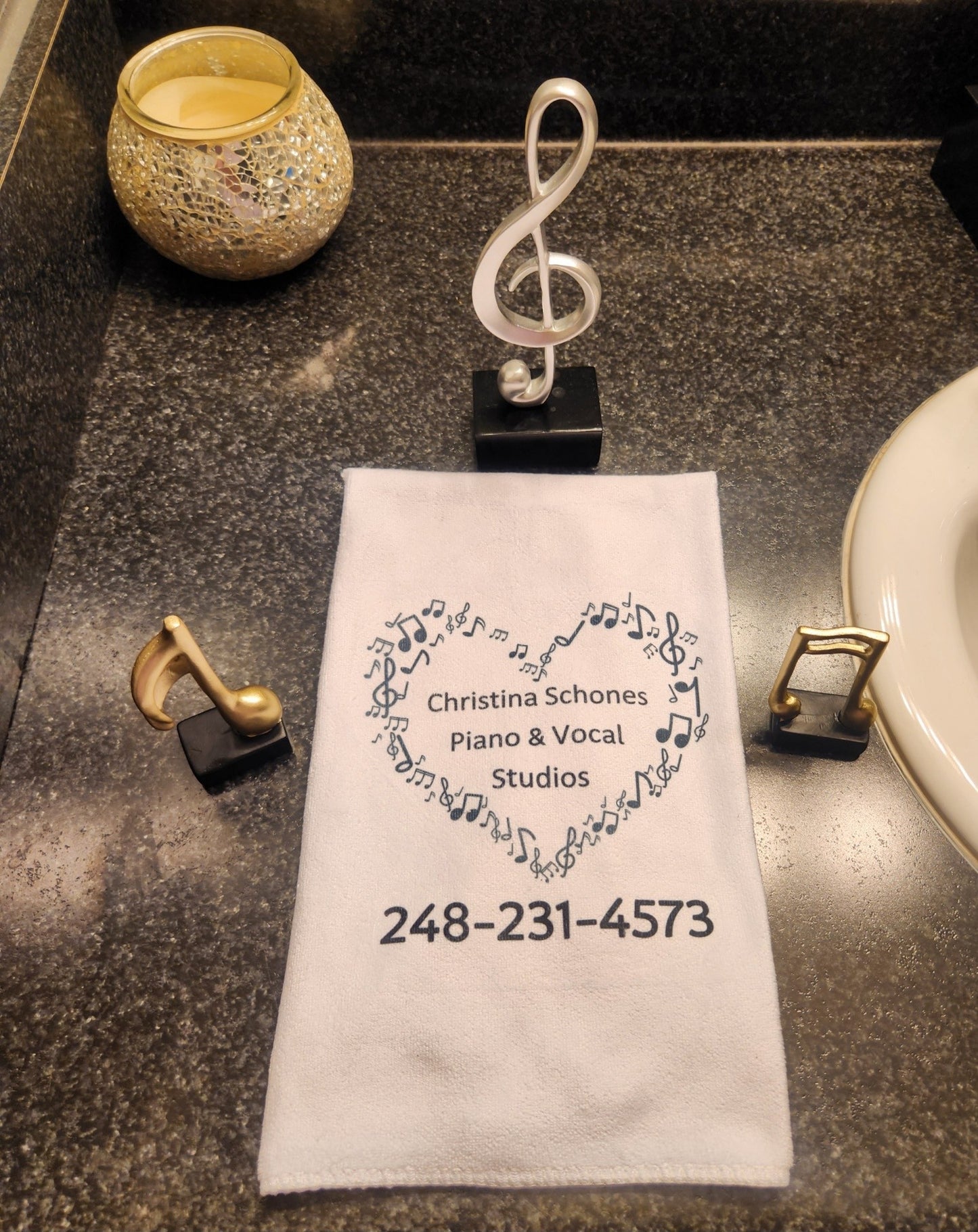 16x24 White Microfiber Towel