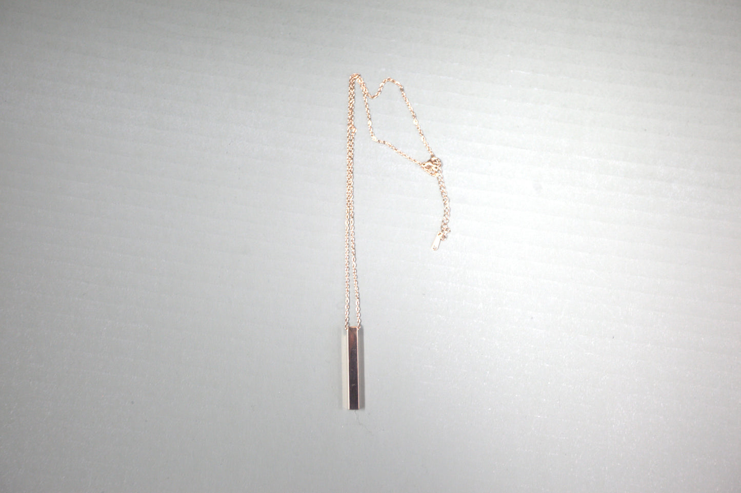 Stainless Steel Rectangle Pendant Necklace