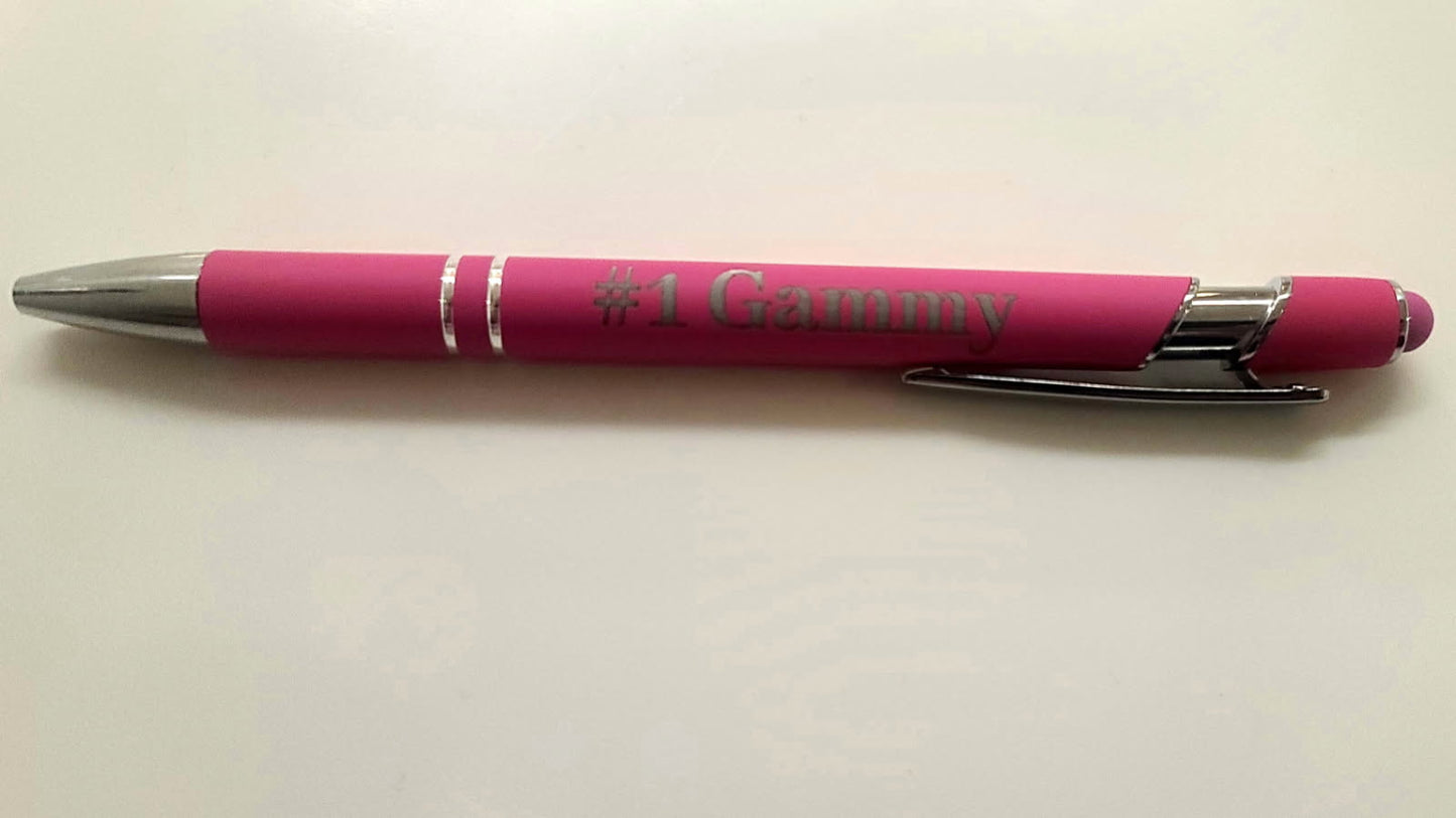Engravable soft touch Metal Pen