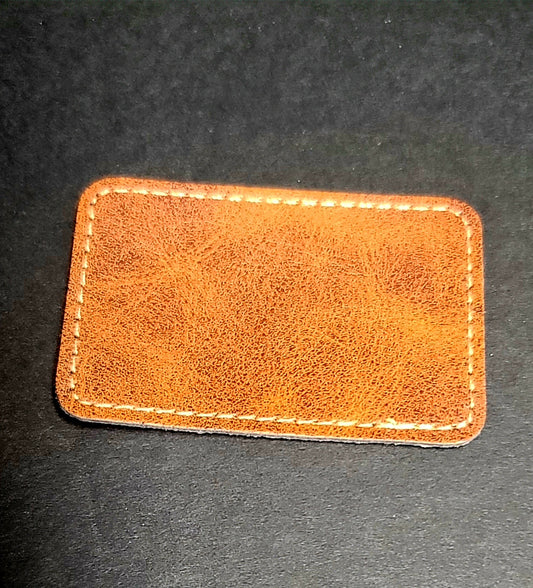 Engraved pleather Patch
