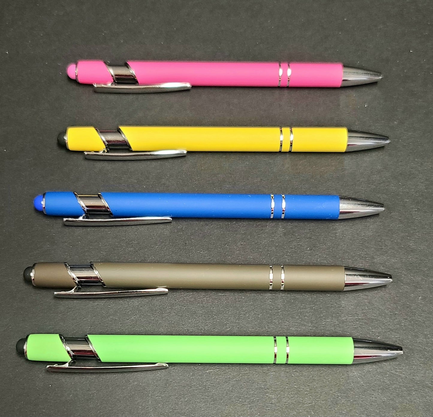 Engravable soft touch Metal Pen