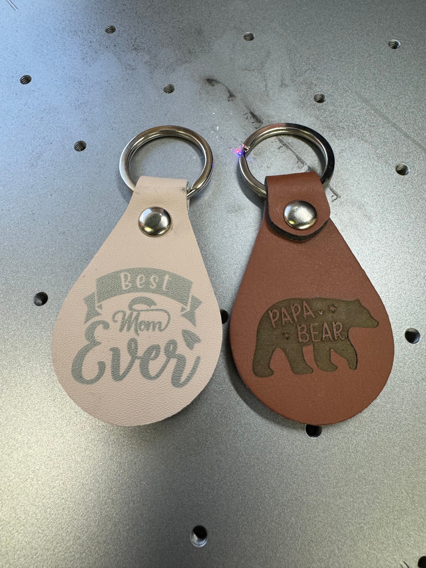 Engravable Leather Key Chain
