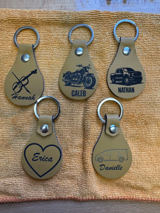 Custom Engraved Keychain – Personalized with Your Name, Date, or Message