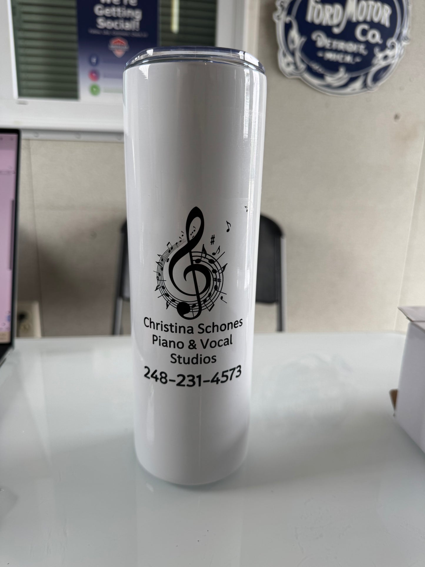 30oz Custom Tumbler w/ straw