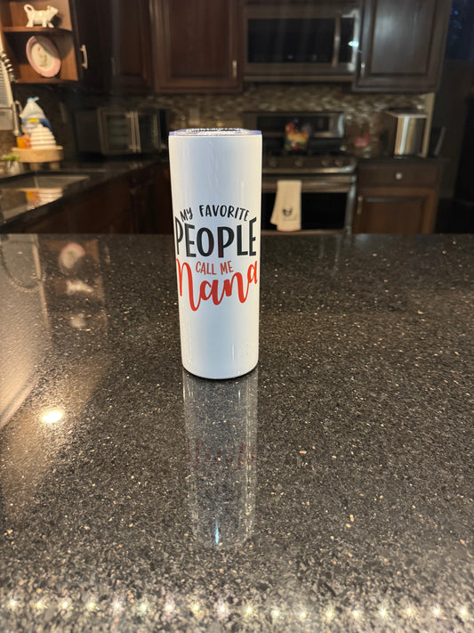 20 oz tumbler w/ Straw