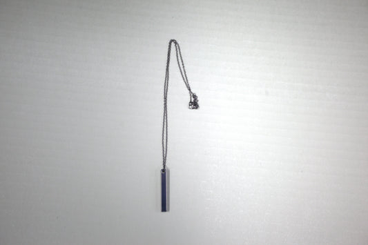 Stainless Steel Rectangle Pendant Necklace