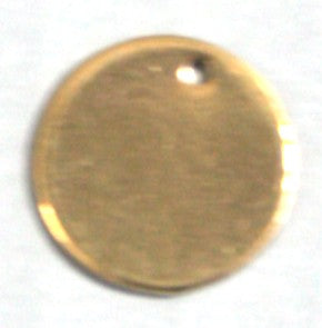 Round Stainless steel Charm Approx 12 or 15mm in diameter 1mm thick gold or silver tone