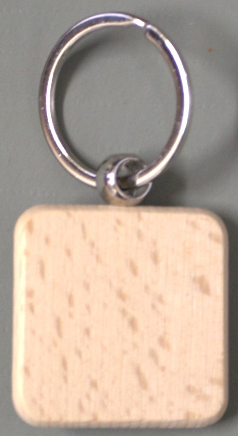 Wooden Keychain Laser Engraving