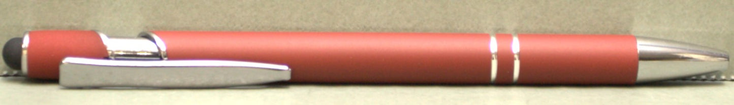 Engravable soft touch Metal Pen